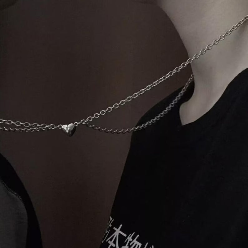 Magnetic Heart Necklace Pair Set(2 Piece)